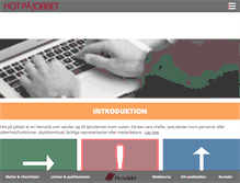 Tablet Screenshot of hotpajobbet.se